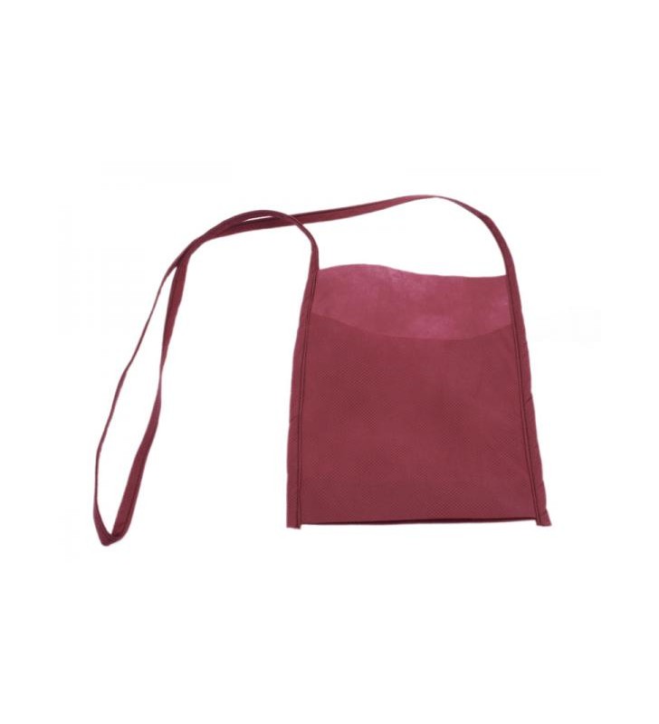 Sacs porte-verres INAO en tissus non tissé bordeaux, neutre, 10 pièces