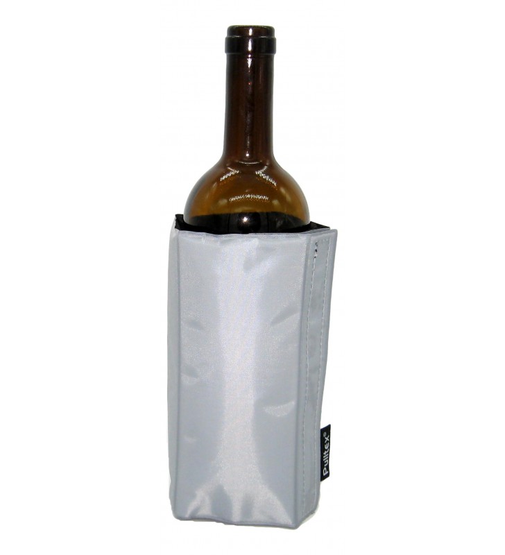 Pulltex Rafraîchisseur de vin et de mousseux avec sangle, noir/gris Pulltex Rafraîchisseur de vin et de mousseux avec sangle, noir/gris
