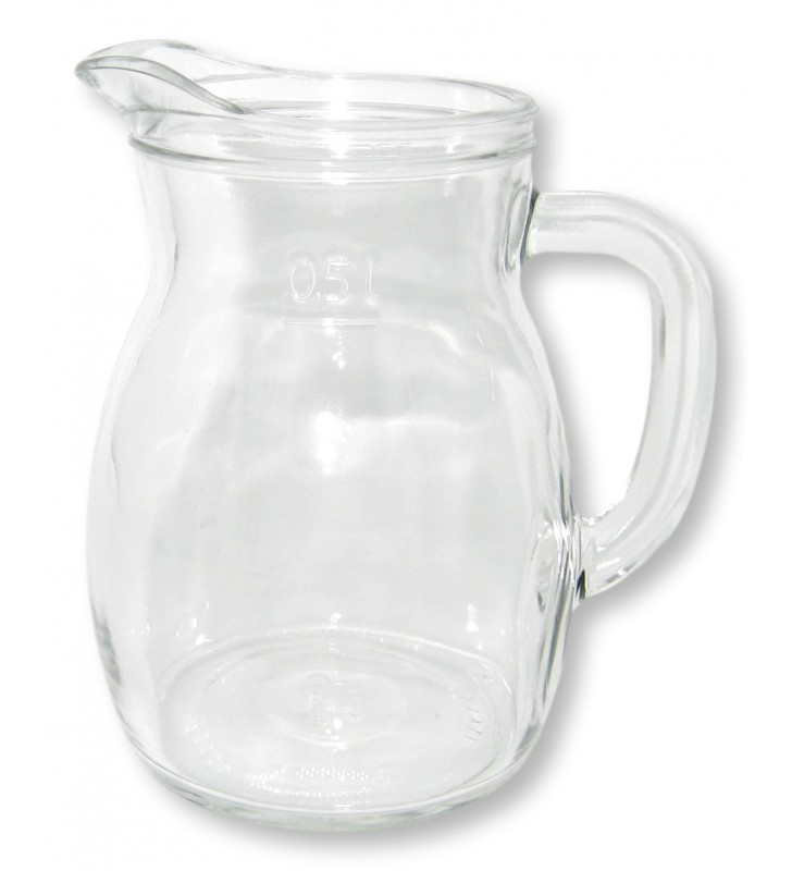 Caraffa bistrot con manico per vino e acqua Bodega 50 cl., conf. 6 pz Caraffa bistrot con manico per vino e acqua Bodega 50 cl., conf. 6 pz