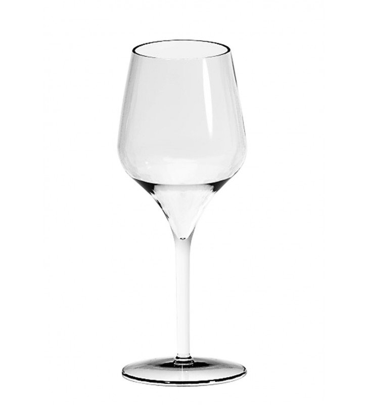 Verres à vin en Tritan plastique réutilisables 35 Cl, transparent