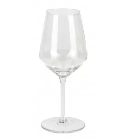 Verre à vin 35 cl., verre fin et à pied court, 6 pièces