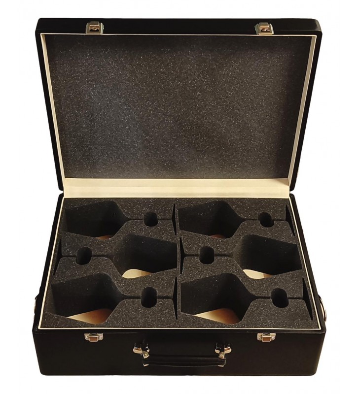 Valise de transport pour 6 verres Bourgogne Zalto, en éco-cuir