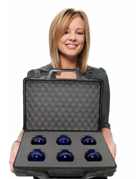 Set Olive oil tasting, 1 carrying case, 6 COI glasses