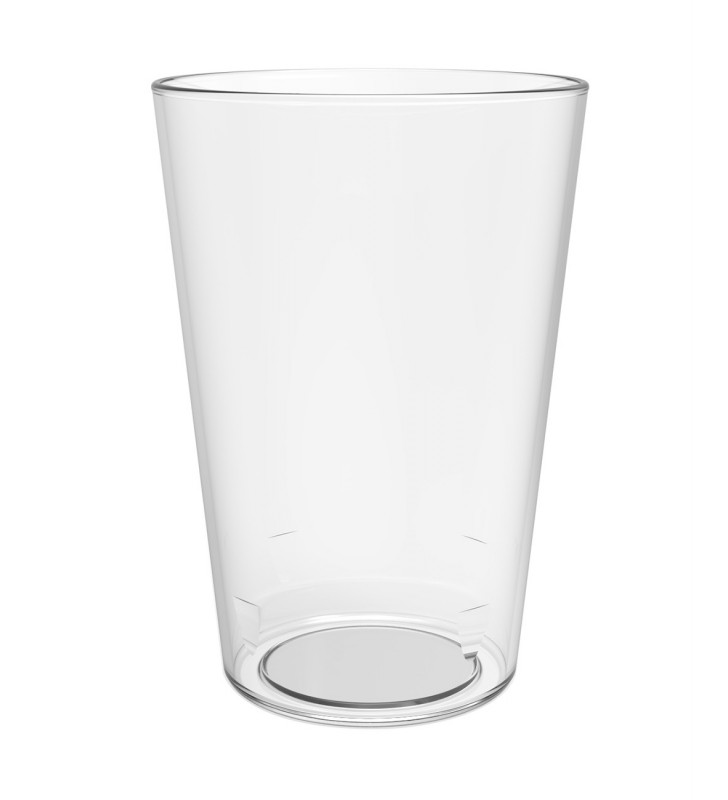 Conical SAN Plastic Glass – Beer, Water, Fruit Juices – 40 cl