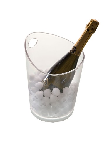 Clear plastic Mida Wine Cooler for 1 Bottle Wine or Champagne