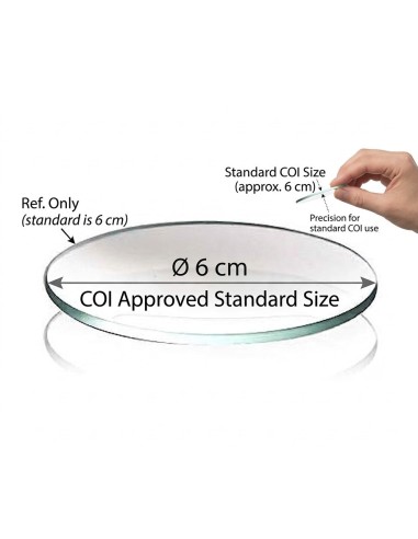 Glass Cover COI Diameter 6 Cm for olive oil tasting