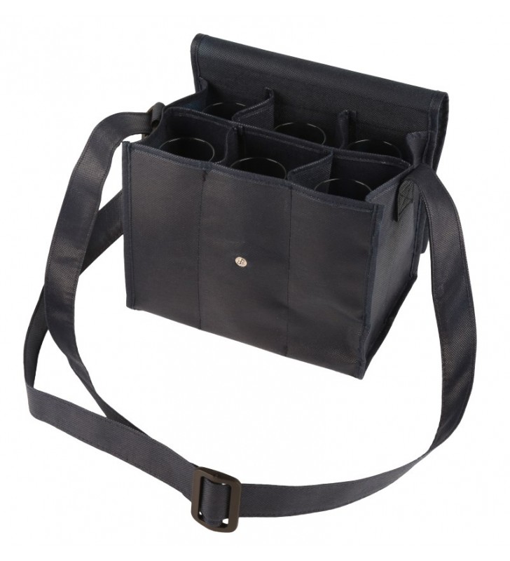 Sac à bandoulière en tissus non tissé pour 6 verres INAO Sac à bandoulière en tissus non tissé pour 6 verres INAO