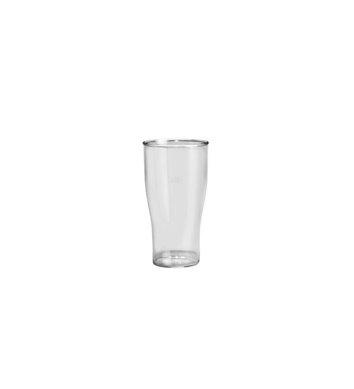 Break resistant plastic beer glass cl. 35