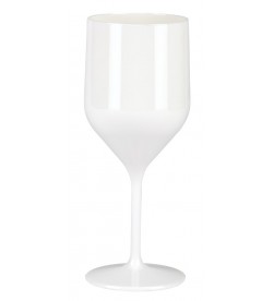 White Break resistant tasting glass cl. 25
