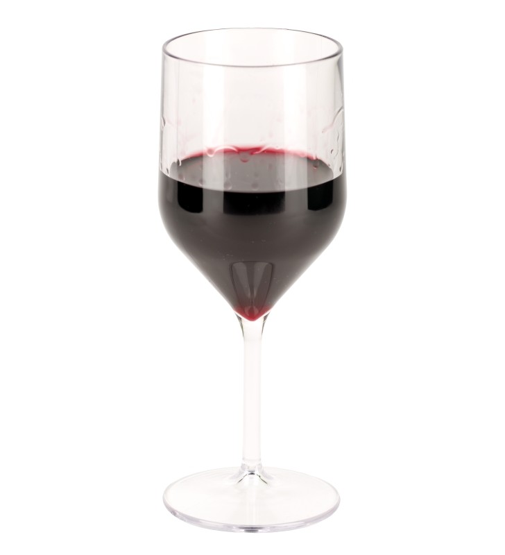 Calice degustazione cl. 25 infrangibile trasparente, con vino