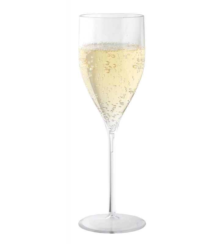 Calice flute cl. 15, per prosecco, infrangibile trasparente