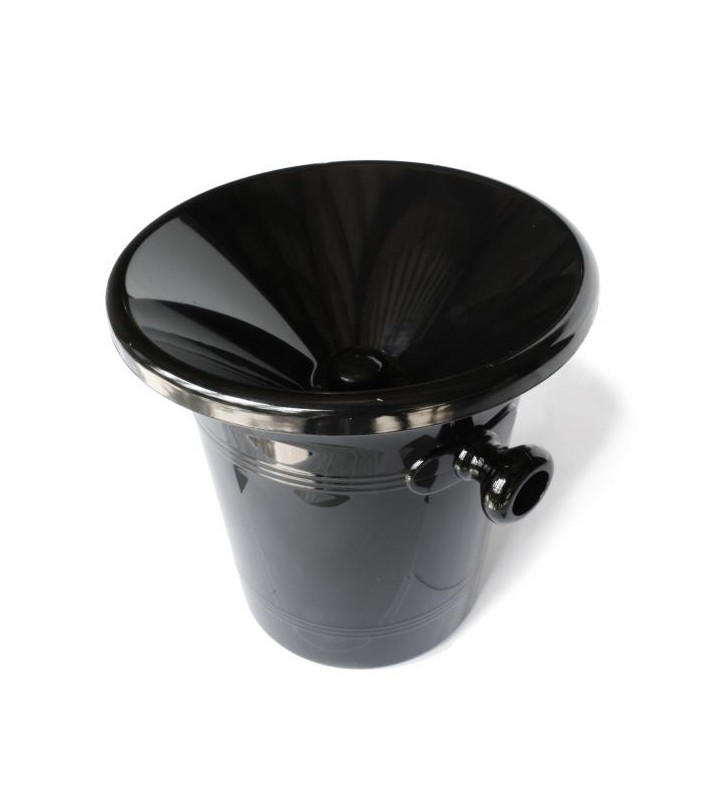 Crachoir à vin de sommelier, 2,5 litre, noir acrylique