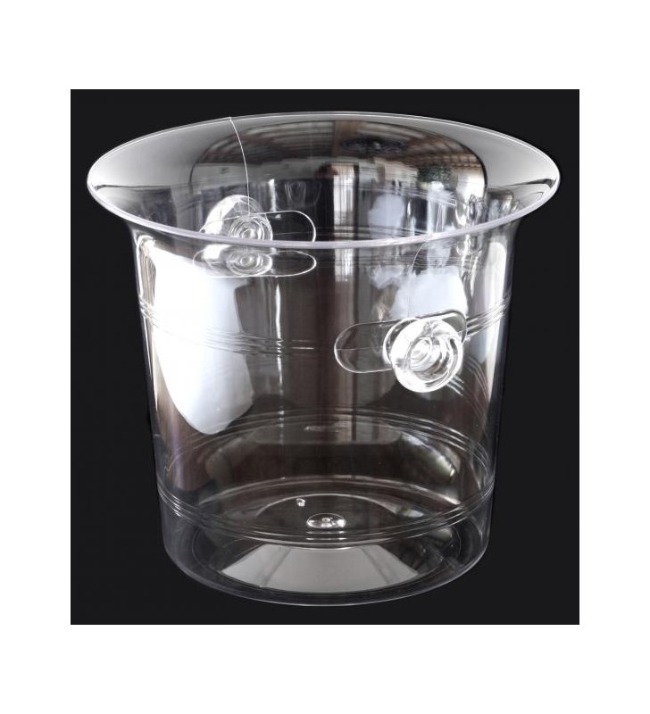Plastic Ice Bucket, 2/3 Bottles, Clear Plastic Ice Bucket, 2/3 Bottles, Clear