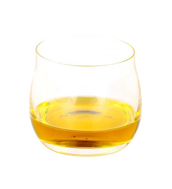Bicchiere assaggia olio trasparente, per olio di oliva