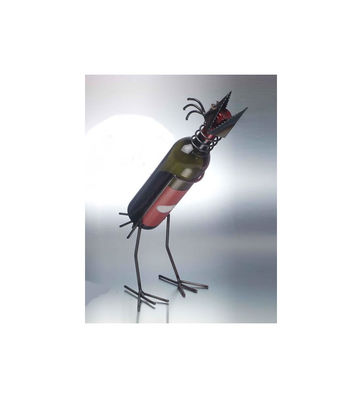 Porte-bouteille de vin, corbeau, métal Porte-bouteille de vin, corbeau, métal