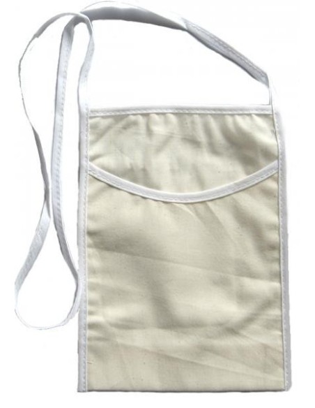 Beige cotton small glass holder