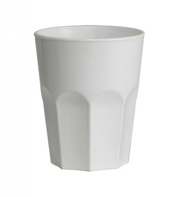 Verres à cocktail incassable en plastique 29 cl, blanc, 8 pièces Verres à cocktail incassable en plastique 29 cl, blanc, 8 pièces