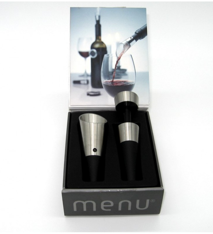 Oxygenator and vacu wine saver, gift box