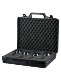 Valise pour la dégustation de vin, 1 valise, 4 verres Bormioli Electra Medium AIS, 1 tire-bouchon