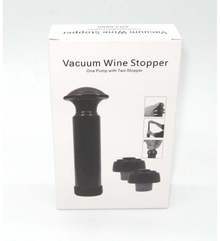 Set salvavino con due stopper, confezione