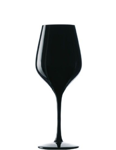 Stolzle Exquisit Calici neri da vino cl. 35, cristallo, Conf. 6 pz