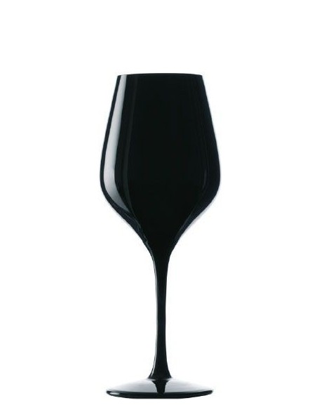 Stolzle Exquisit Calici neri da vino cl. 35, cristallo, Conf. 6 pz