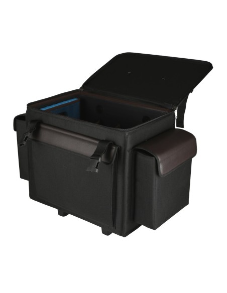 Trolley porta bottiglie refrigerato per 12 bottiglie di vino, vista aperta