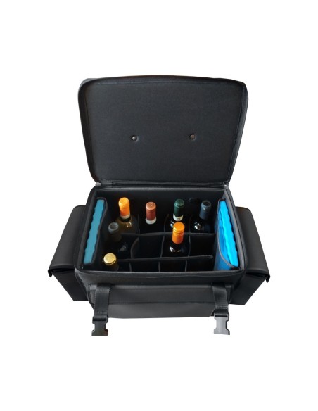 Wine 12-bottle refrigerated trolley, made in Italy