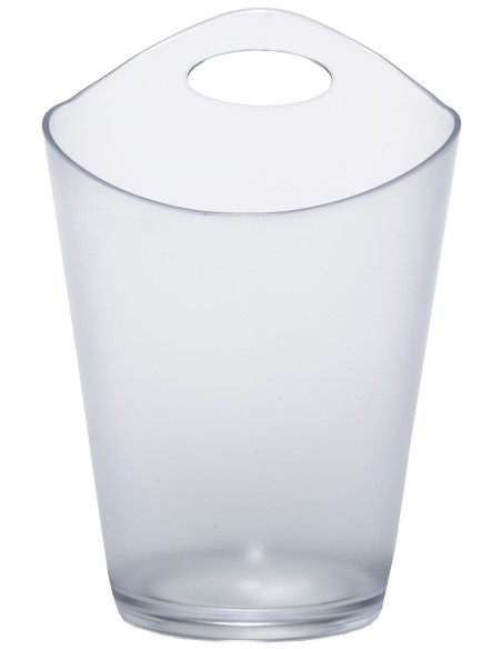 Glacette Salsa 1 wine bottle, frost transparent, made Italy