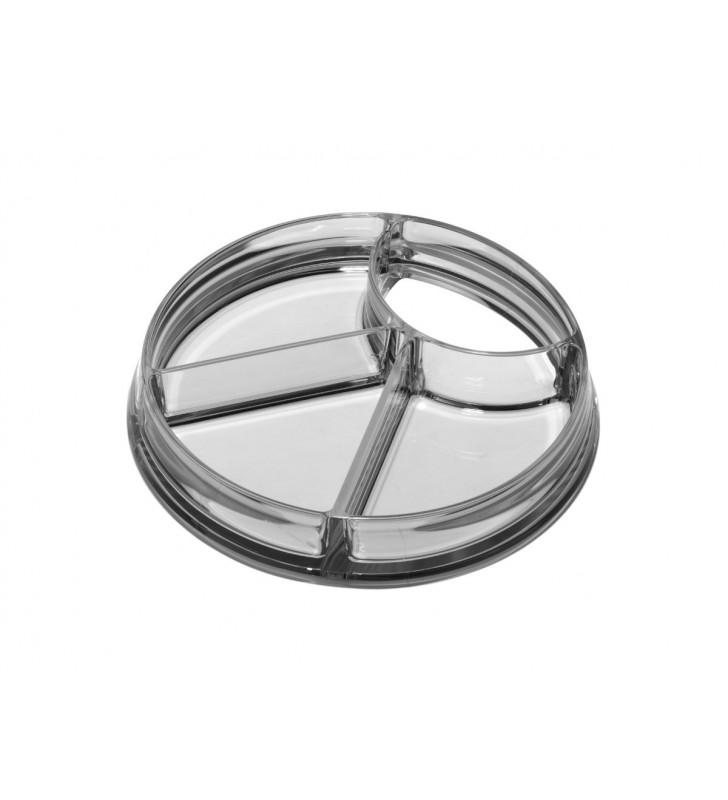 Quadra transparent, snack tray Quadra transparent, snack tray