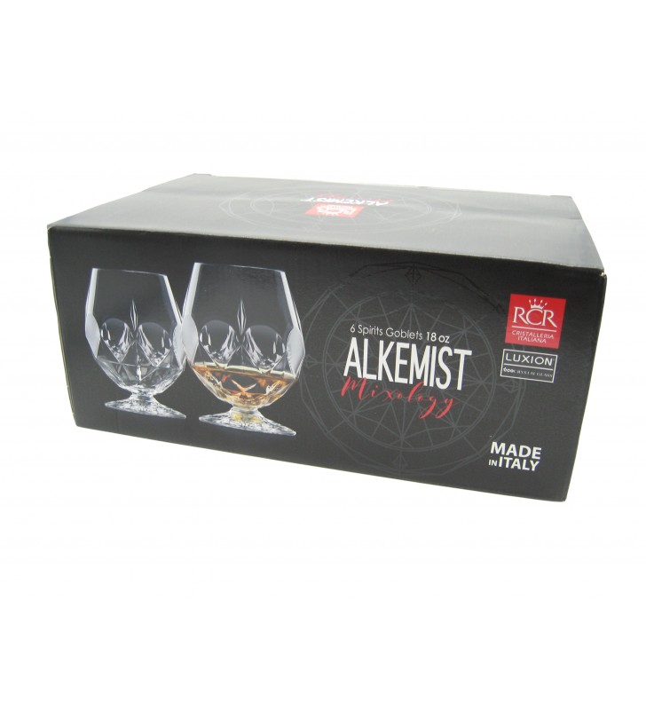 RCR Alkemist Spirits and whisky crystal glasses cl. 53