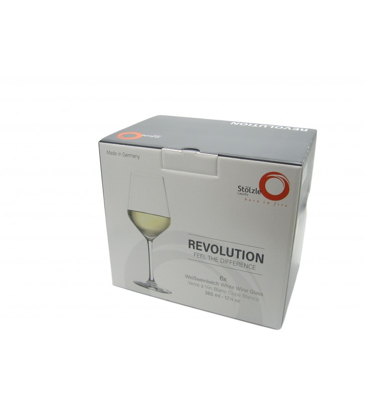 Verres à vin blanc Revolution Cl 36,5, Cristal, Stolzle, 6 pièces Verres à vin blanc Revolution Cl 36,5, Cristal, Stolzle, 6 pièces