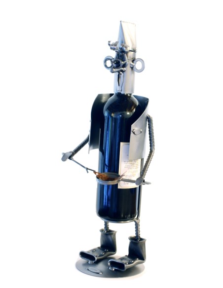Metal Cook wine Bottle Holder, original design