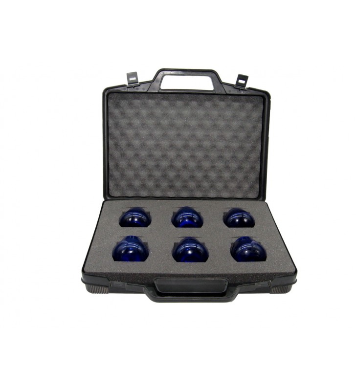 Set Degustazione olio, 1 Valigia, 6 assaggia olio blu cobalto COI Set Degustazione olio, 1 Valigia, 6 assaggia olio blu cobalto COI