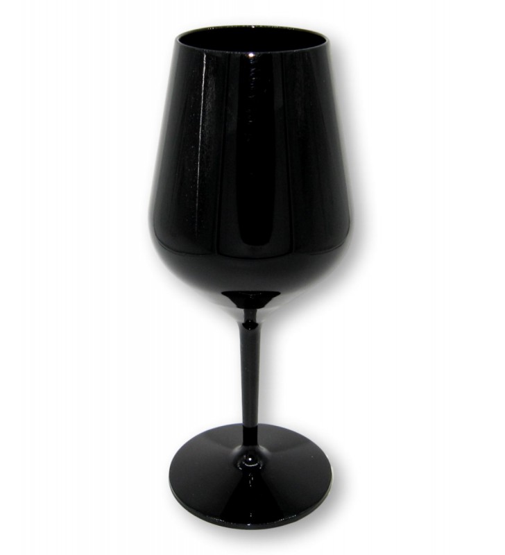 Calici plastica dura, colore nero, tritan vino e cocktail