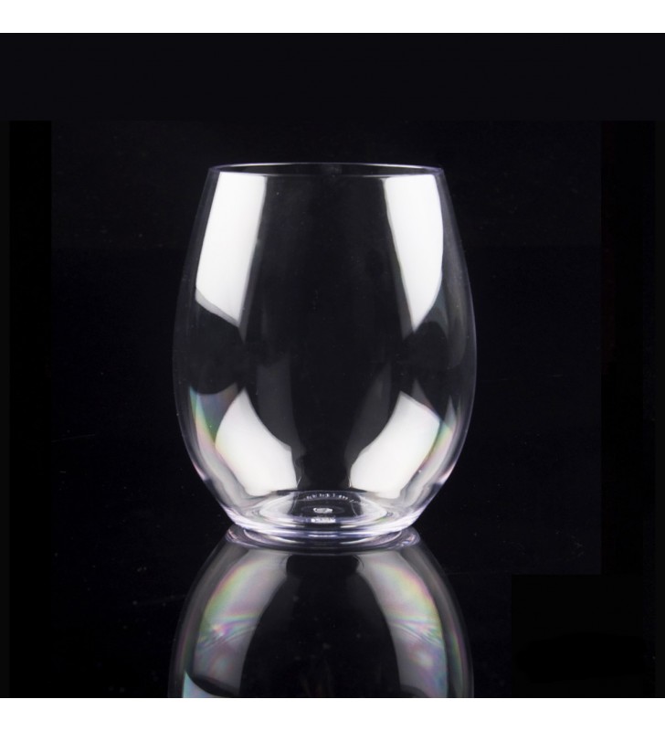 Plastic glasses tritan water, wine, cocktail cl. 39, transparent