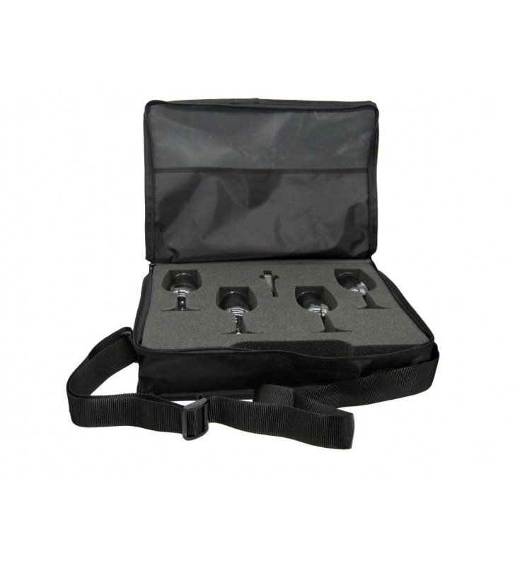 Valise de transport pour 4 verres INAO, 1 tire-bouchon, en tissus Valise de transport pour 4 verres INAO, 1 tire-bouchon, en tissus
