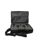 4 iso wine glasses, black Sommelier carrying case, quality fabric