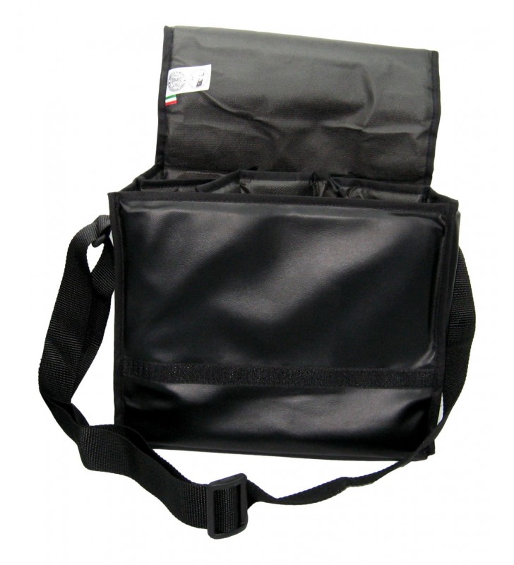 6 wine glasses eco-leather carrying bag 6 wine glasses eco-leather carrying bag