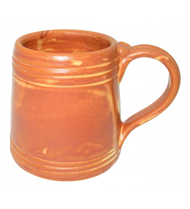 Boccale birra terracotta cuoio cl. 40, conf.  2 pz