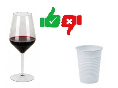 Reusable plastic glasses vs disposable glasses