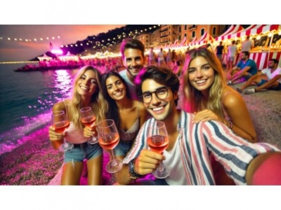 The Pink Night: An Occasion for Wine Tasting